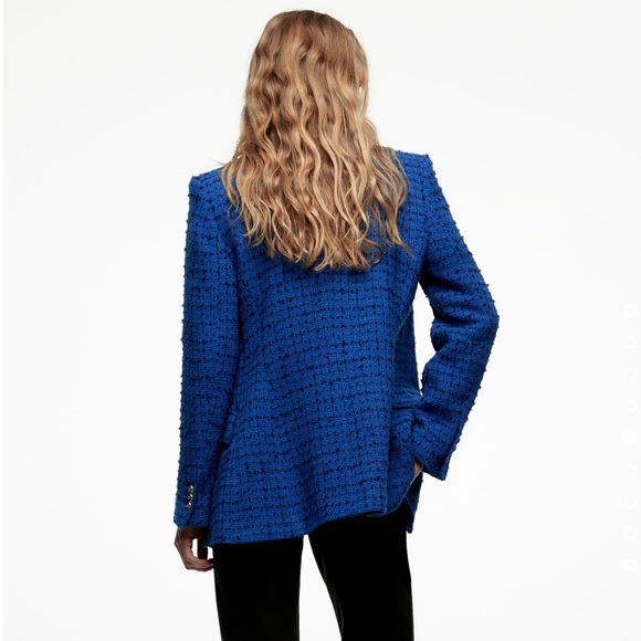 Zara combination faux leather textured blazer - Picture 11 of 14